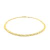 3.5mm 14k Yellow Braided Foxtail Anklet
