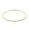 2.0mm 10k Yellow Gold Diamond Cut Rope Anklet