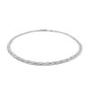 3.5mm 14k White Braided Foxtail Anklet