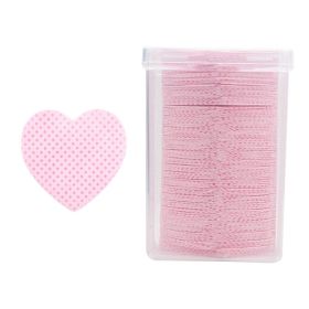 200PCS Wipes Paper Cotton Eyelash Glue Remover Wipe Mouth Of The Glue Bottle Prevent Clogging Glue Cleaner Pads Lash Extension (Color: 200Pcs Pink)