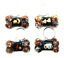 Calming Dog Charms EMF 5G Protection Dog Bone over 25 pounds Chakra Crystals